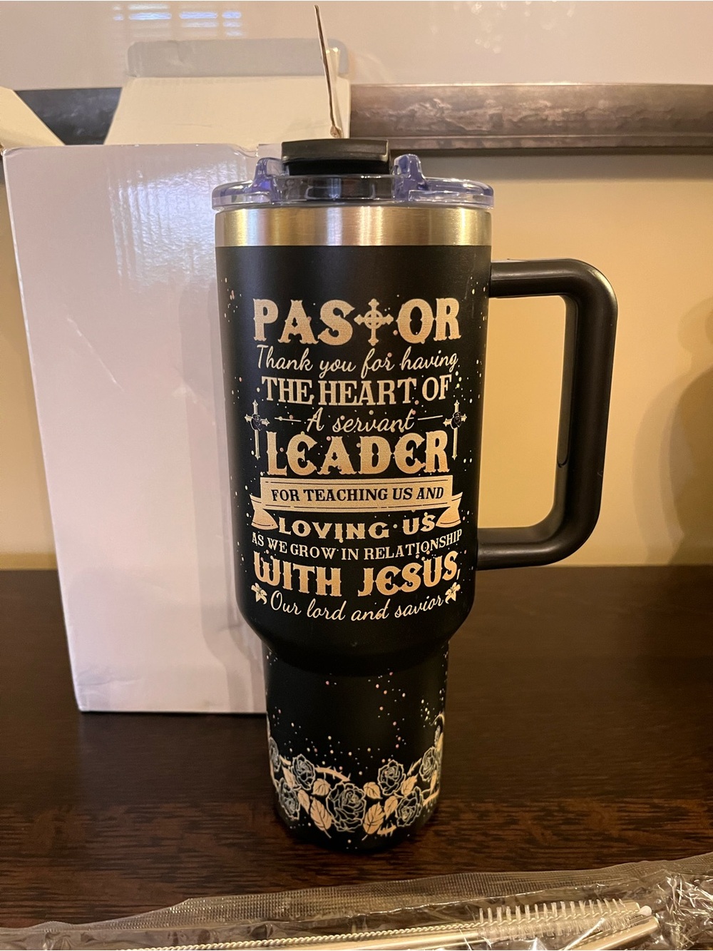 Pastor Appreciation Gift Christian Gifts for Pastor 40oz Tumbler NWT - Picture 2 of 7